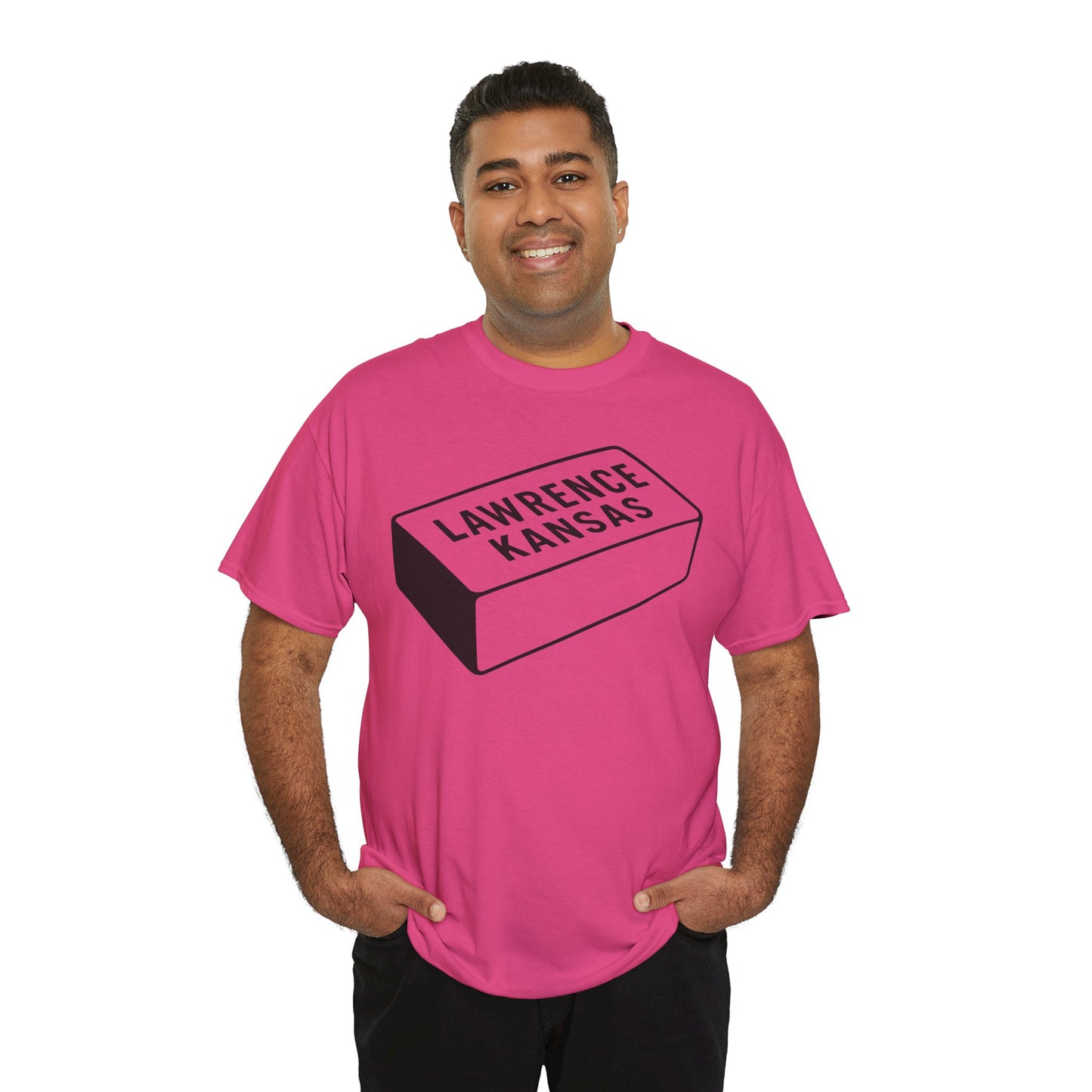 Lawrence Kansas Brick Tee - Large Logo