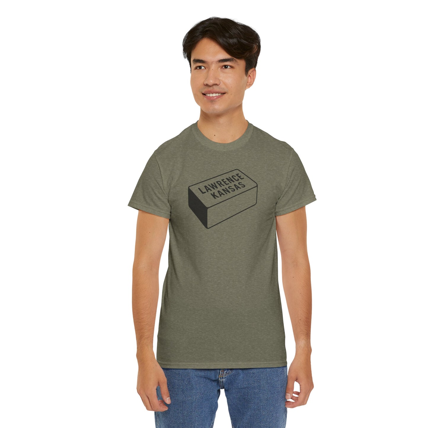 Lawrence Kansas Brick Tee - Small Logo