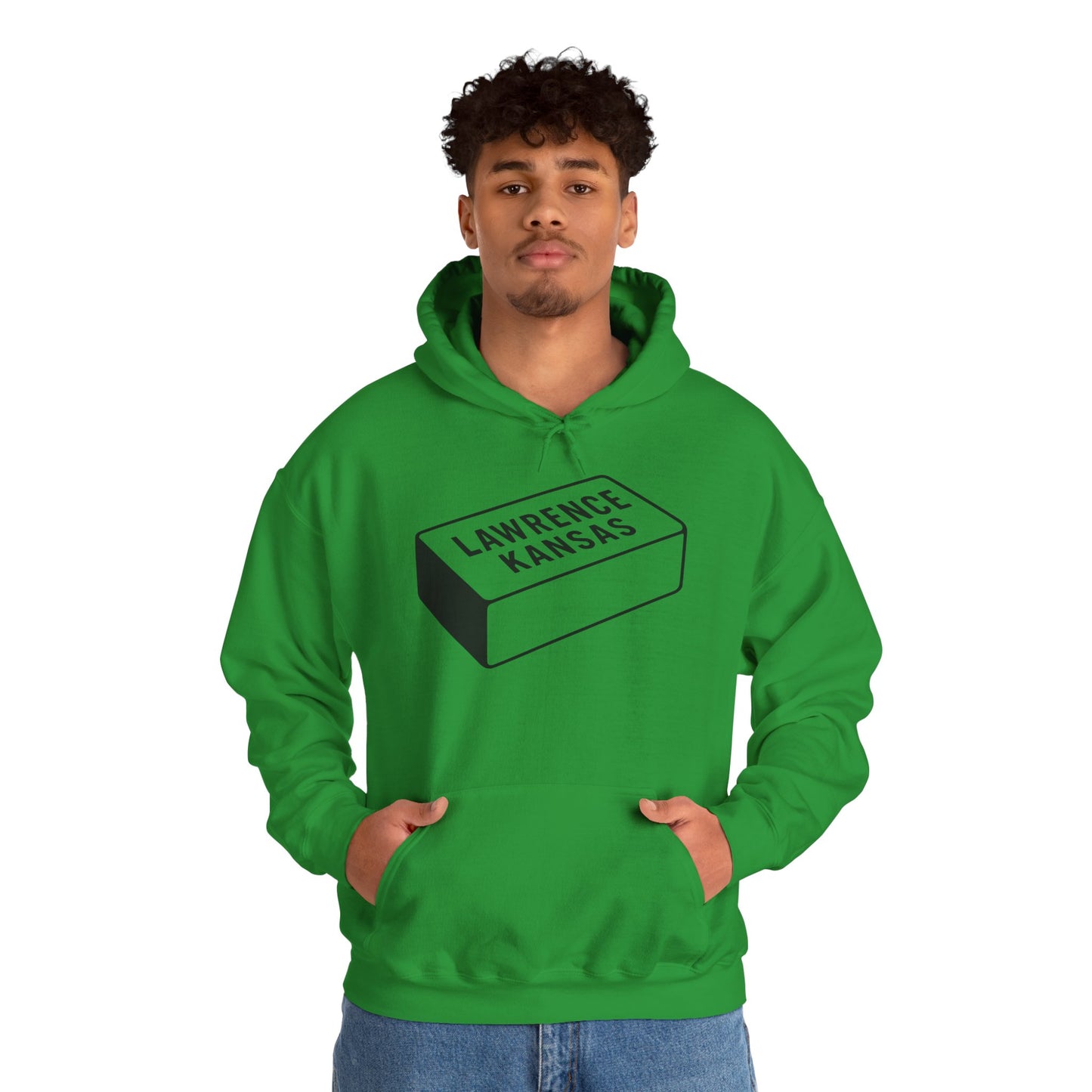 Lawrence Kansas Hoodie - Large Logo