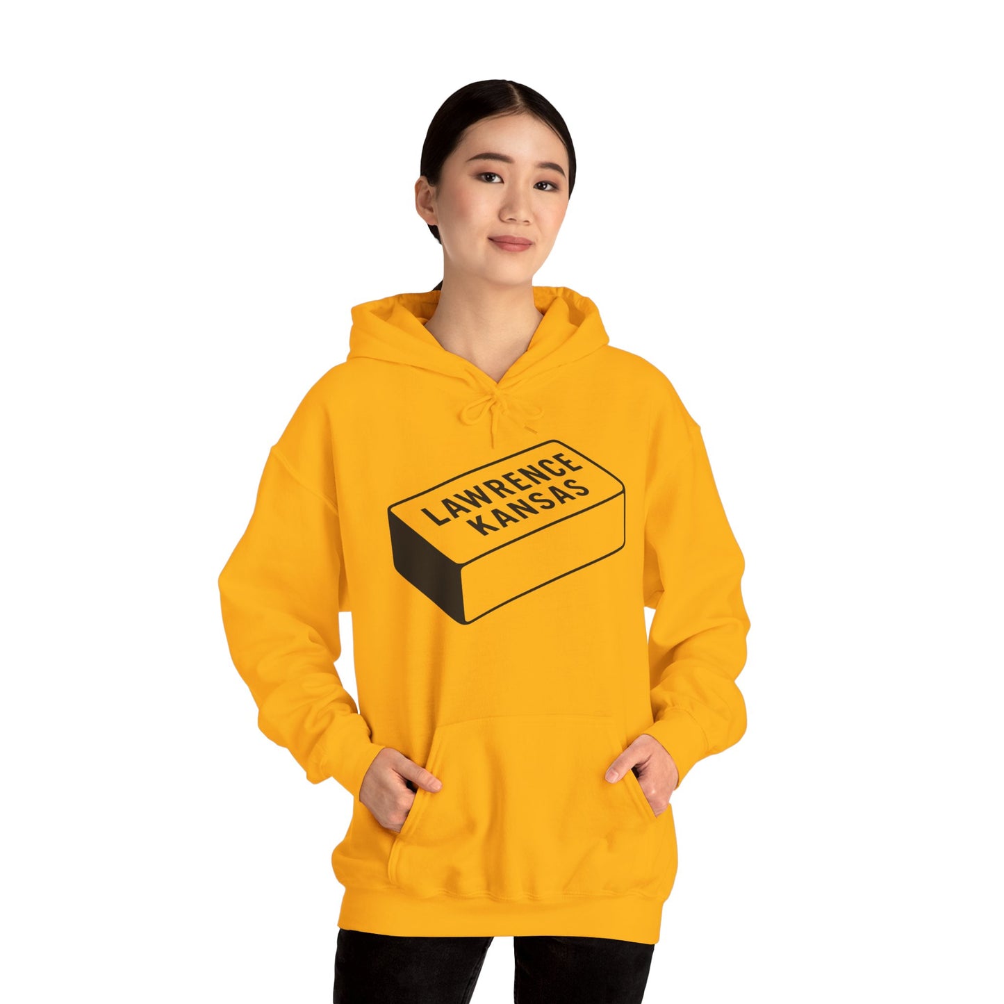 Lawrence Kansas Hoodie - Large Logo