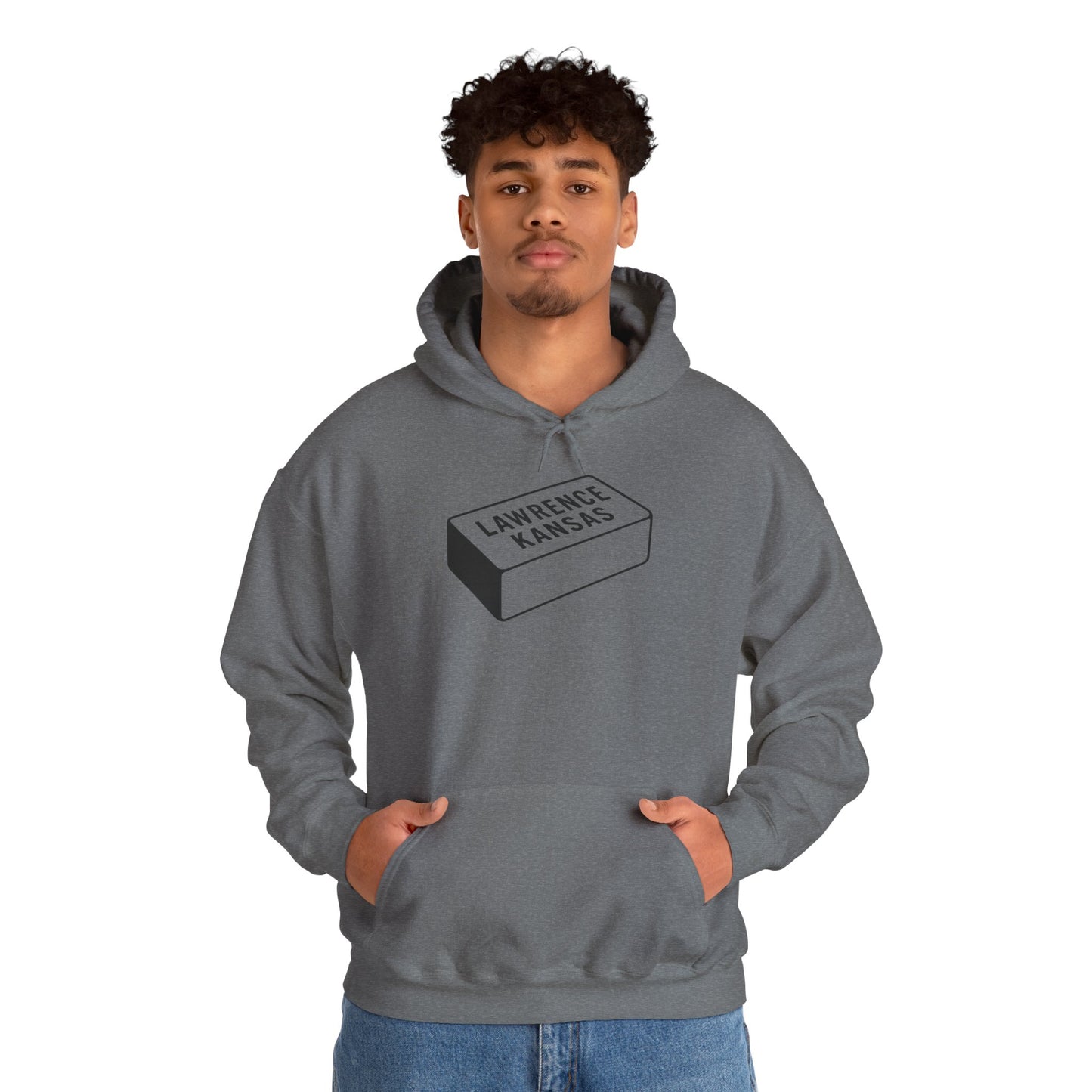 Lawrence Kansas Hoodie - Small Logo