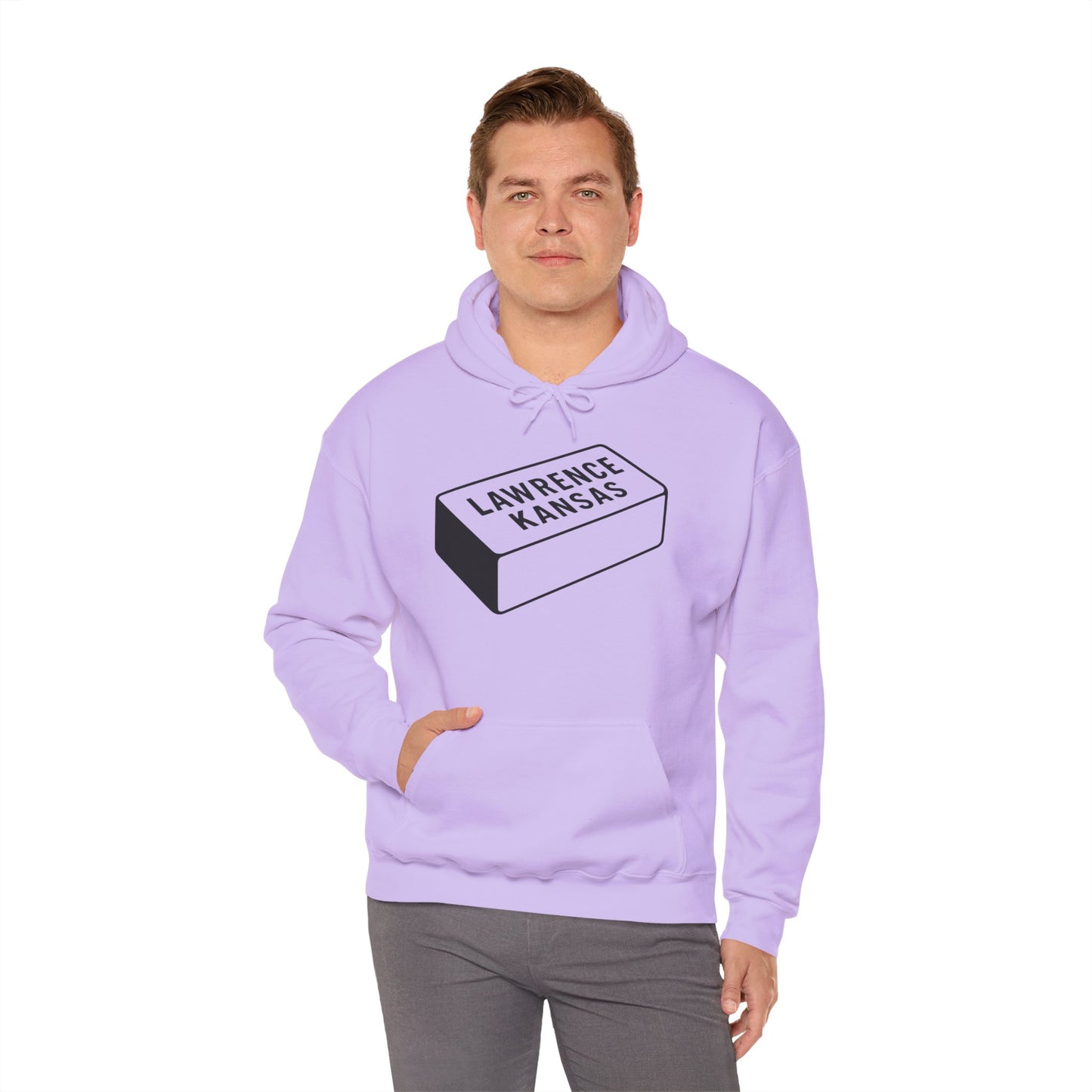 Lawrence Kansas Hoodie - Large Logo
