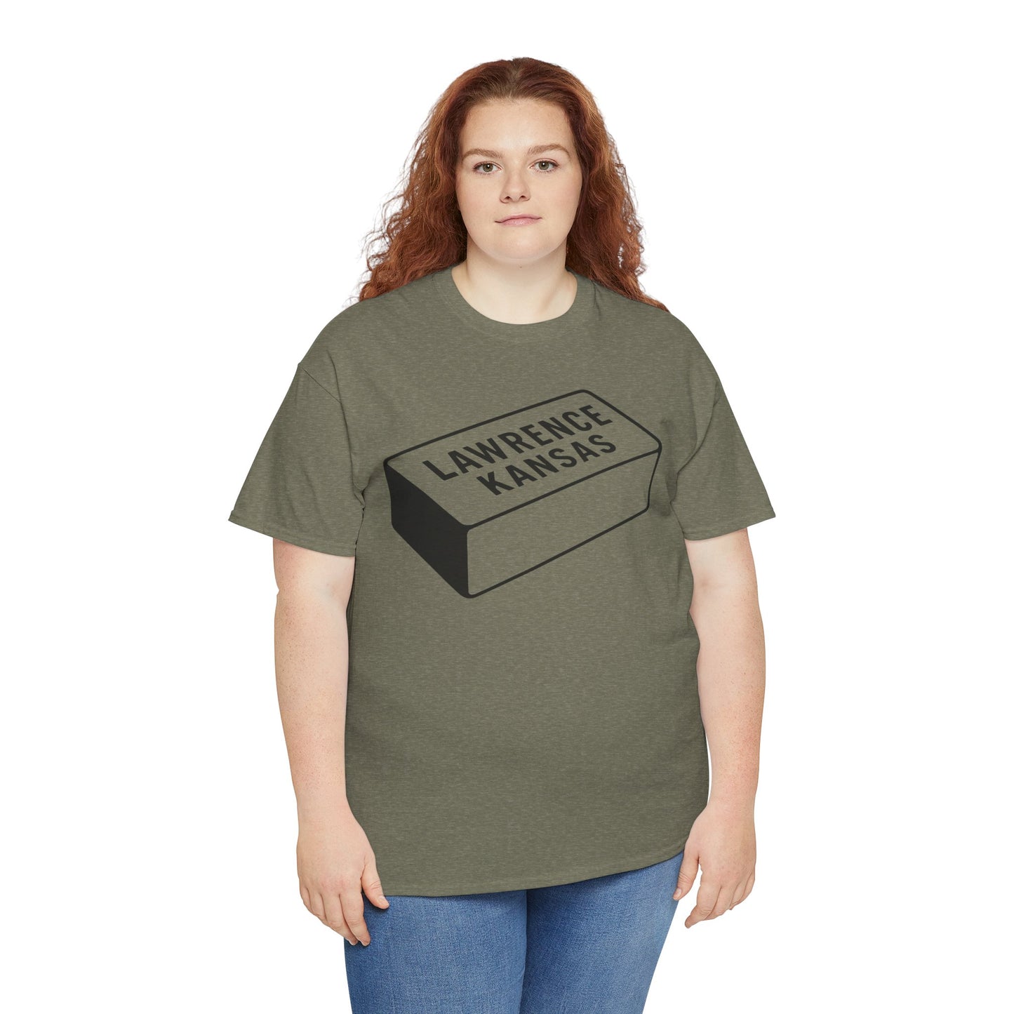 Lawrence Kansas Brick Tee - Large Logo