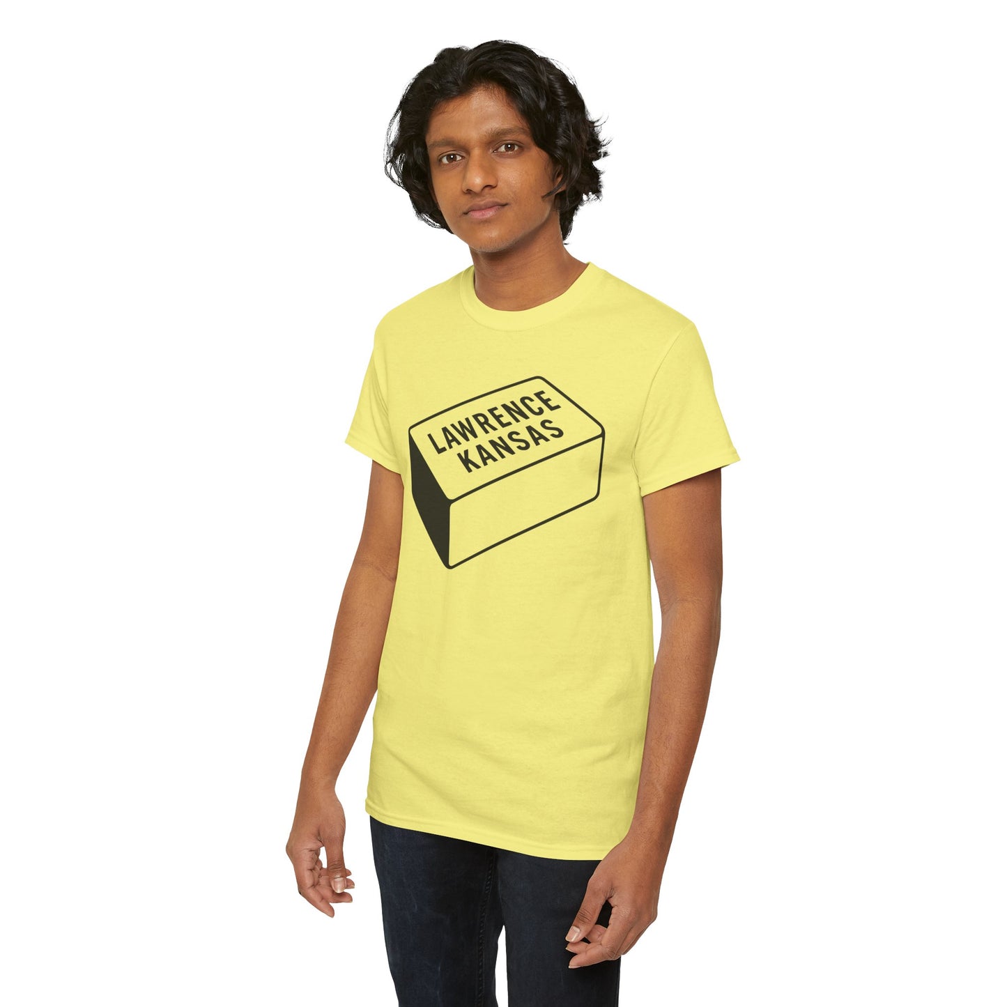 Lawrence Kansas Brick Tee - Large Logo