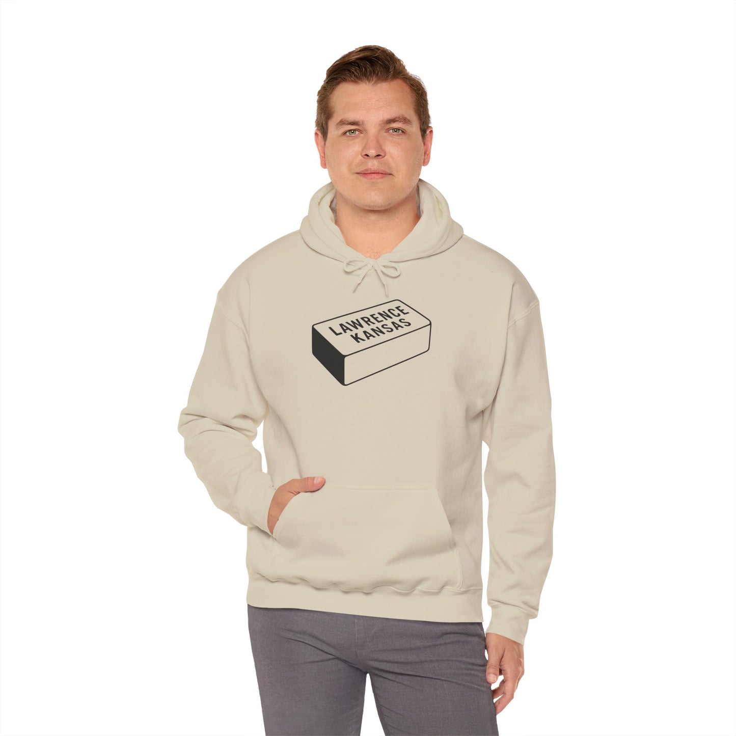 Lawrence Kansas Hoodie - Small Logo