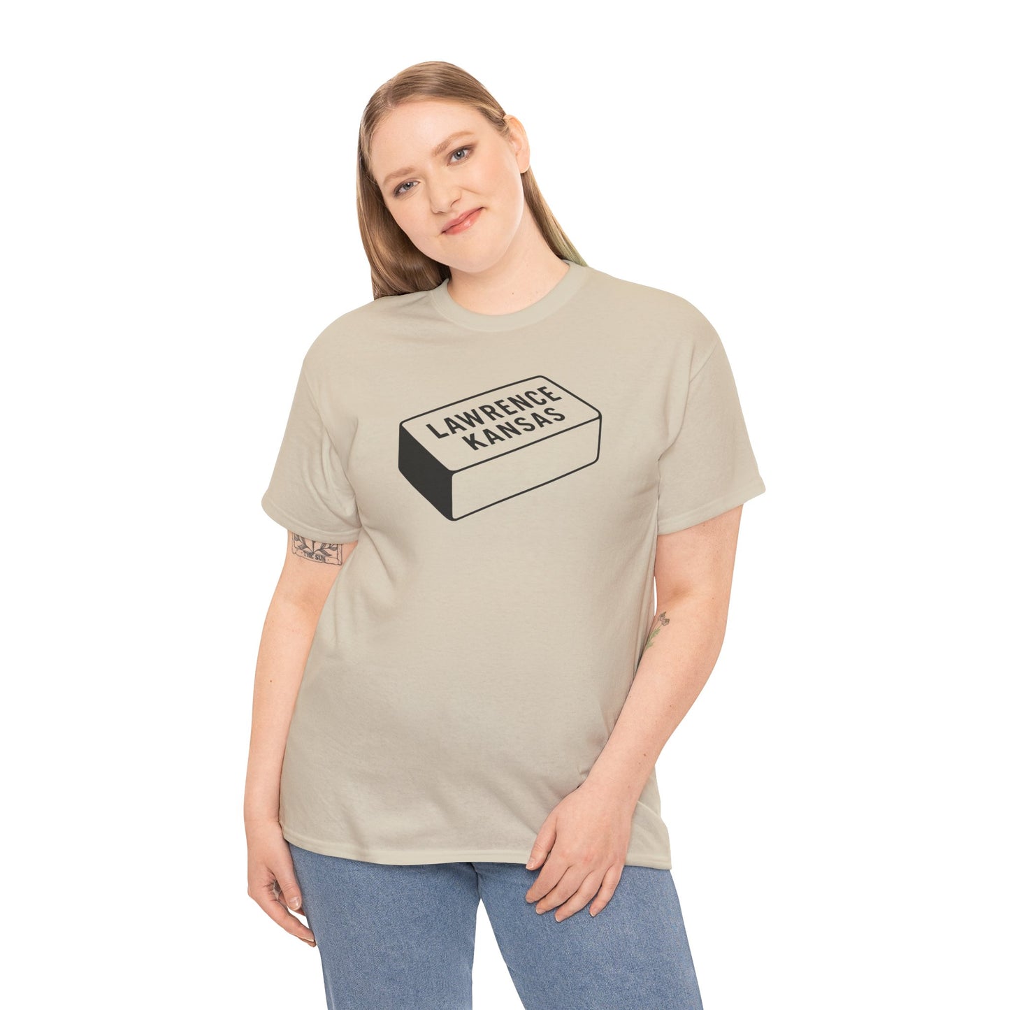Lawrence Kansas Brick Tee - Small Logo