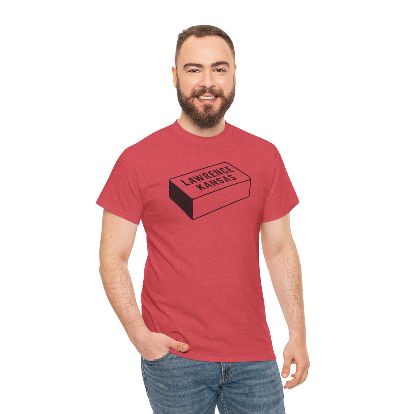 Lawrence Kansas Brick Tee - Small Logo