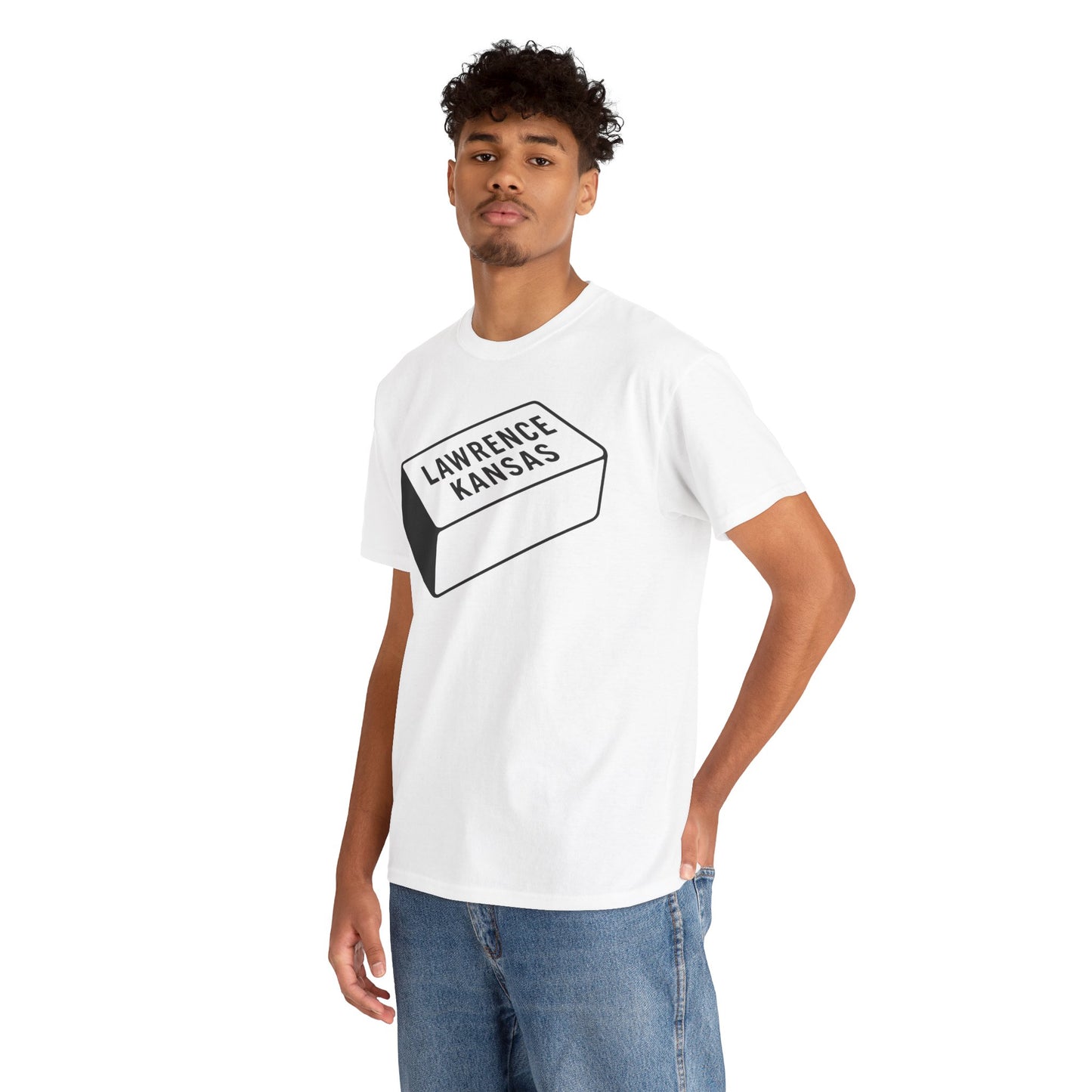 Lawrence Kansas Brick Tee - Large Logo