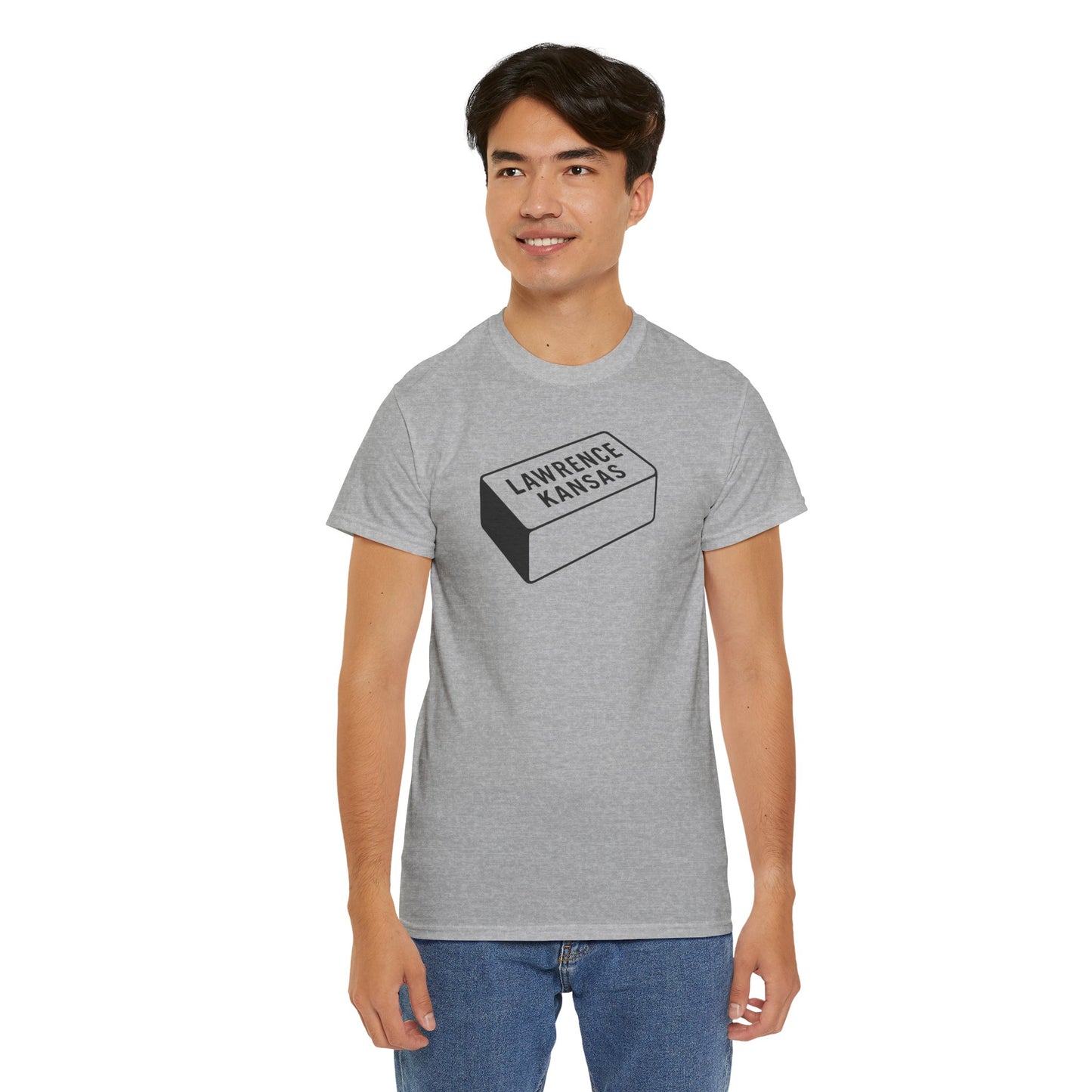 Lawrence Kansas Brick Tee - Small Logo