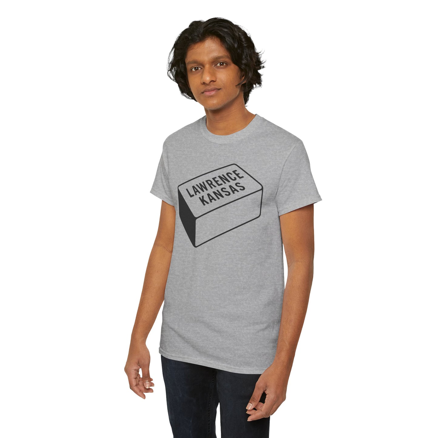 Lawrence Kansas Brick Tee - Large Logo