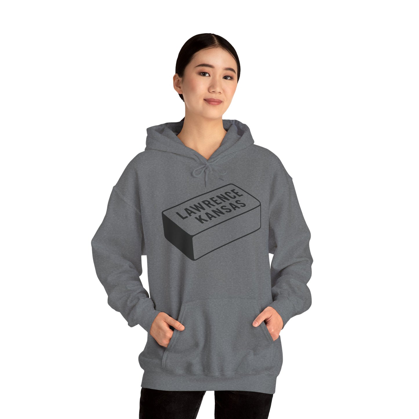 Lawrence Kansas Hoodie - Large Logo