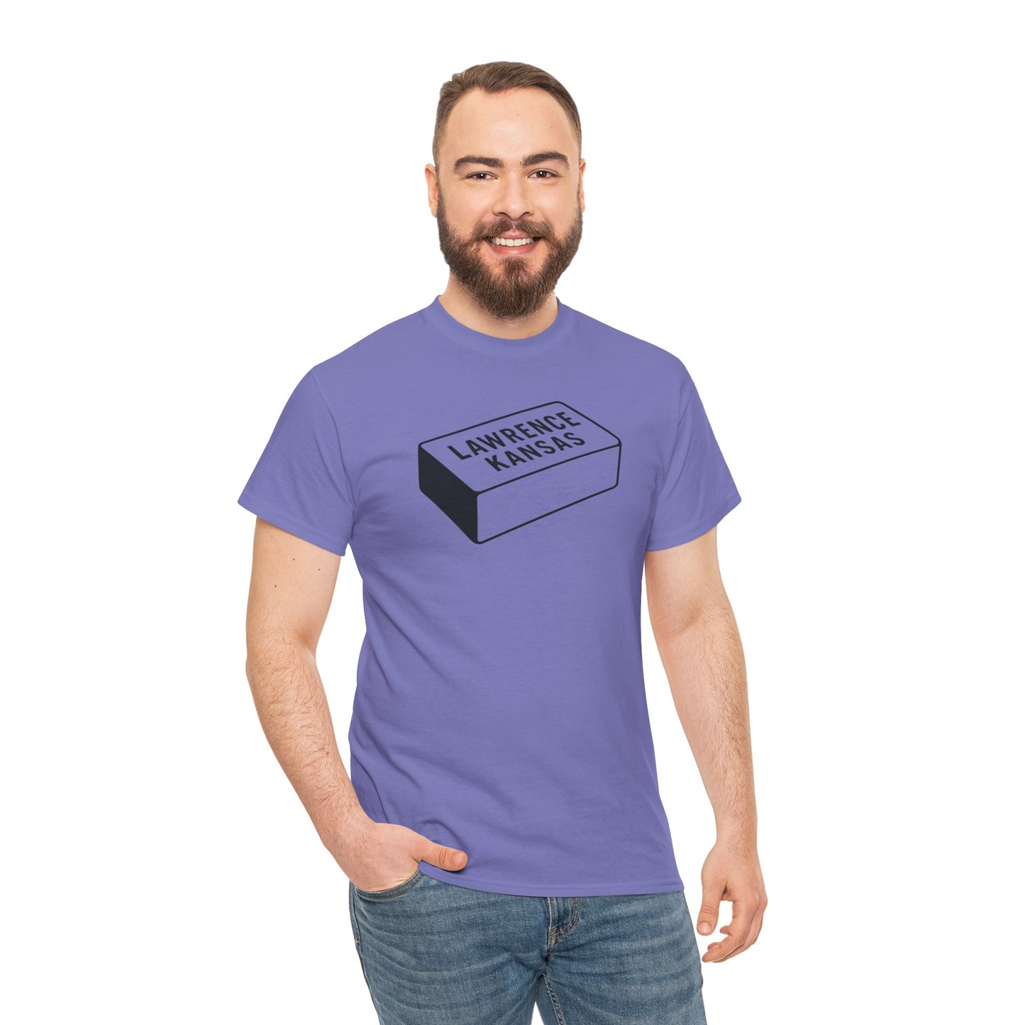Lawrence Kansas Brick Tee - Small Logo