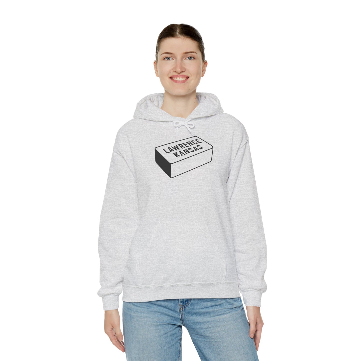 Lawrence Kansas Hoodie - Small Logo