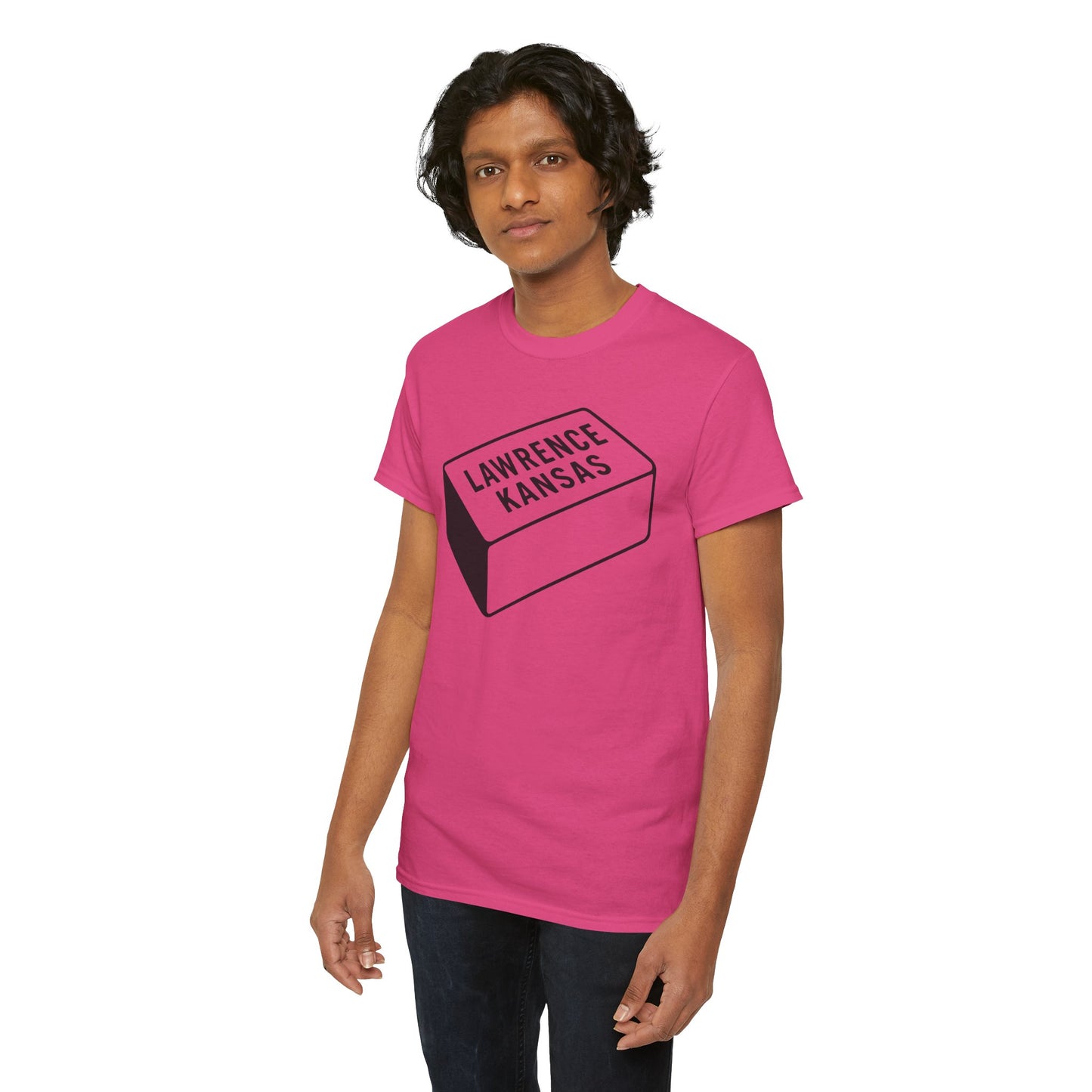 Lawrence Kansas Brick Tee - Large Logo