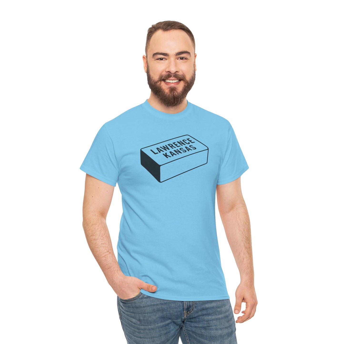 Lawrence Kansas Brick Tee - Small Logo