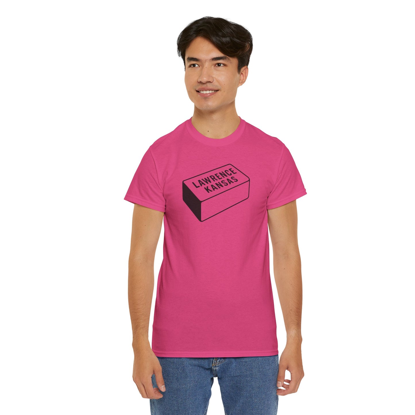 Lawrence Kansas Brick Tee - Small Logo