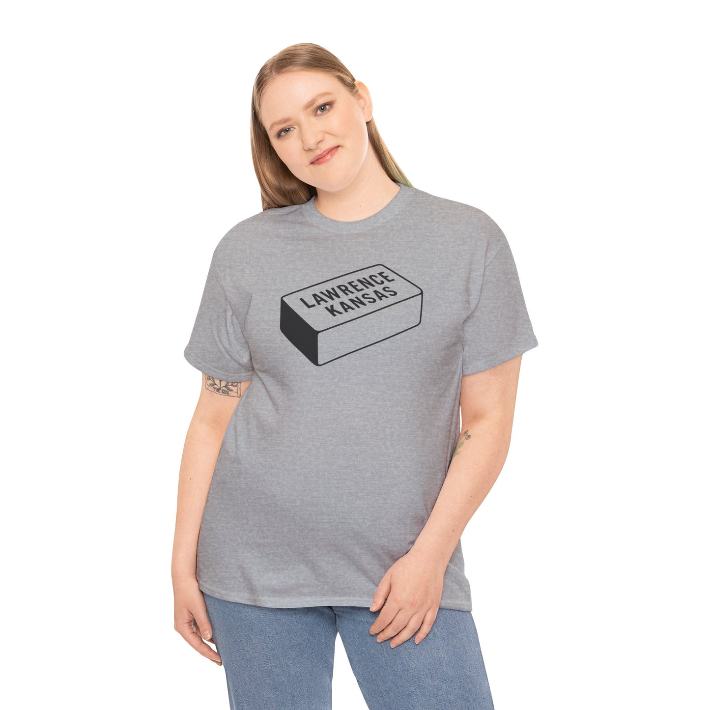 Lawrence Kansas Brick Tee - Small Logo