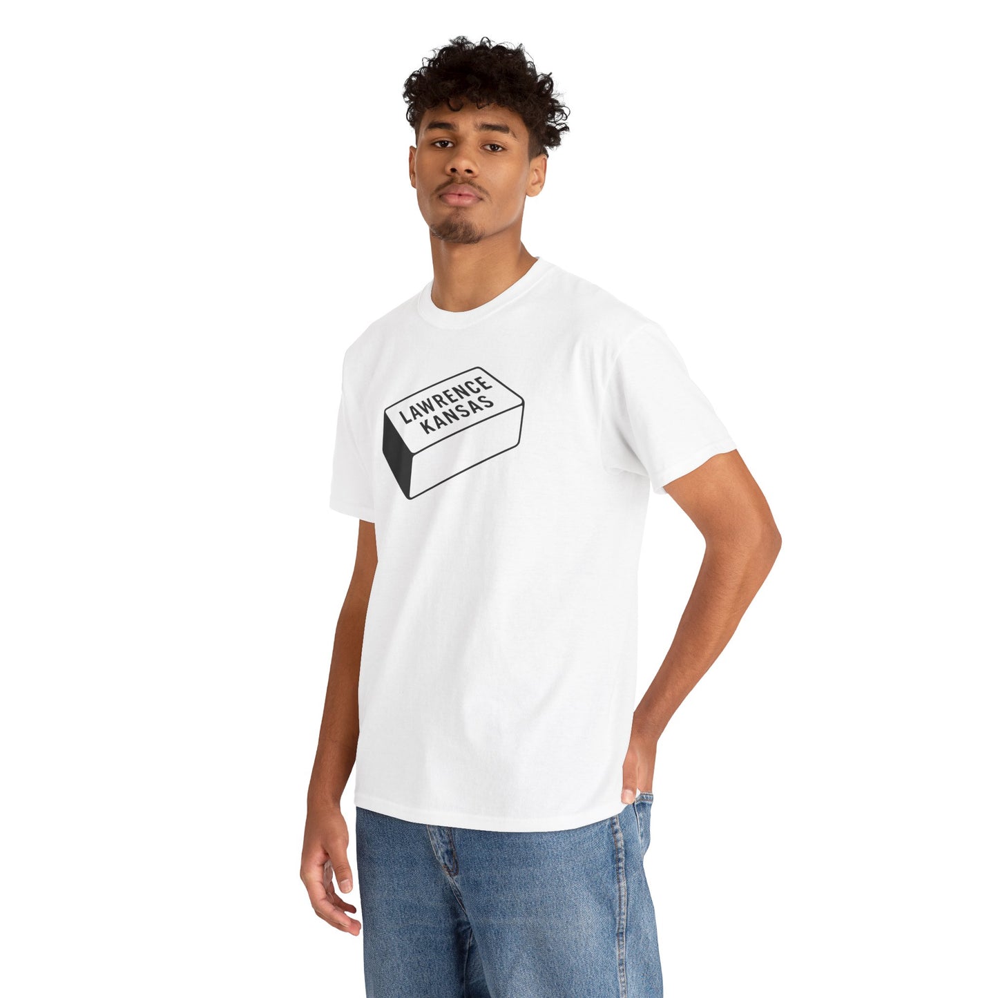 Lawrence Kansas Brick Tee - Small Logo