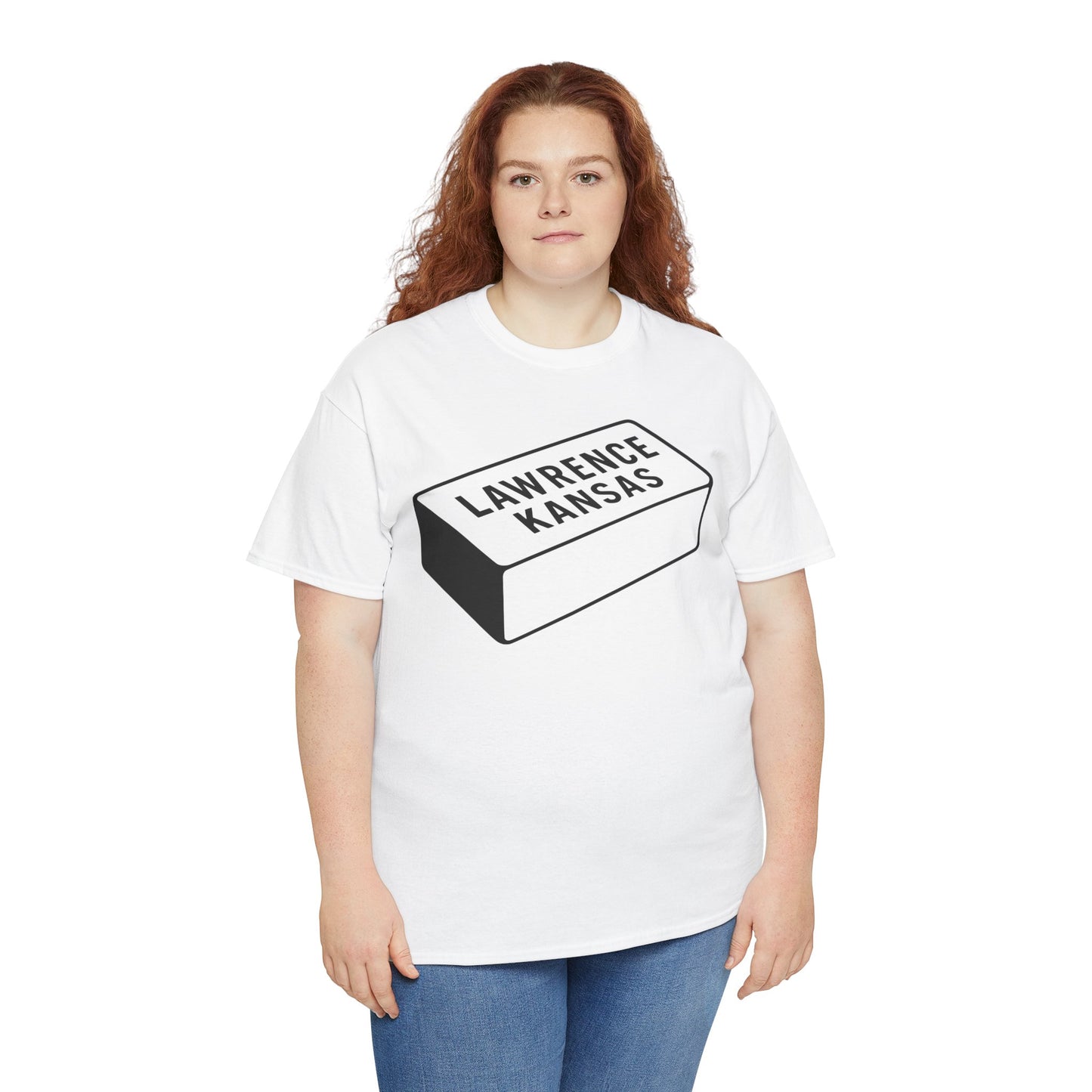 Lawrence Kansas Brick Tee - Large Logo