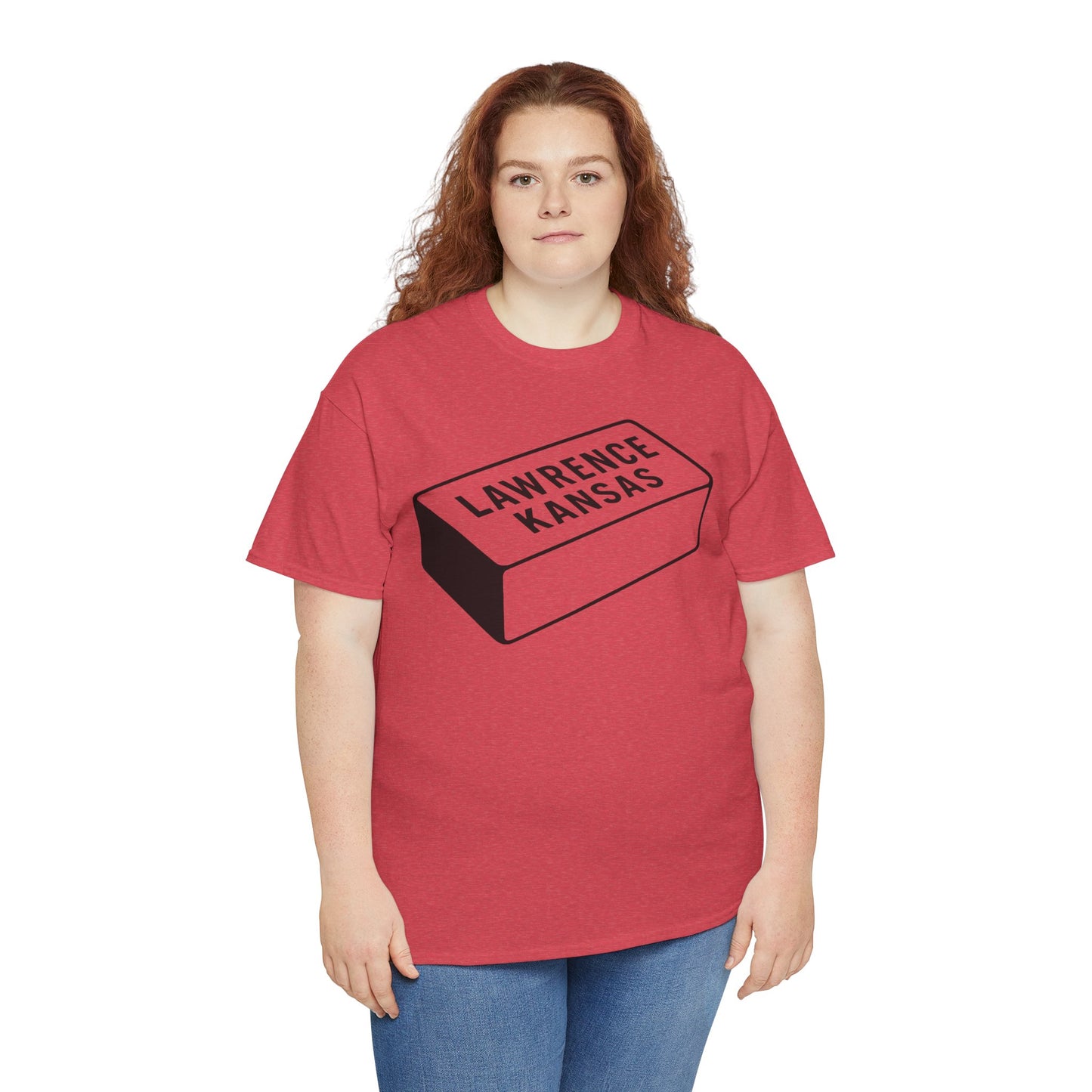 Lawrence Kansas Brick Tee - Large Logo