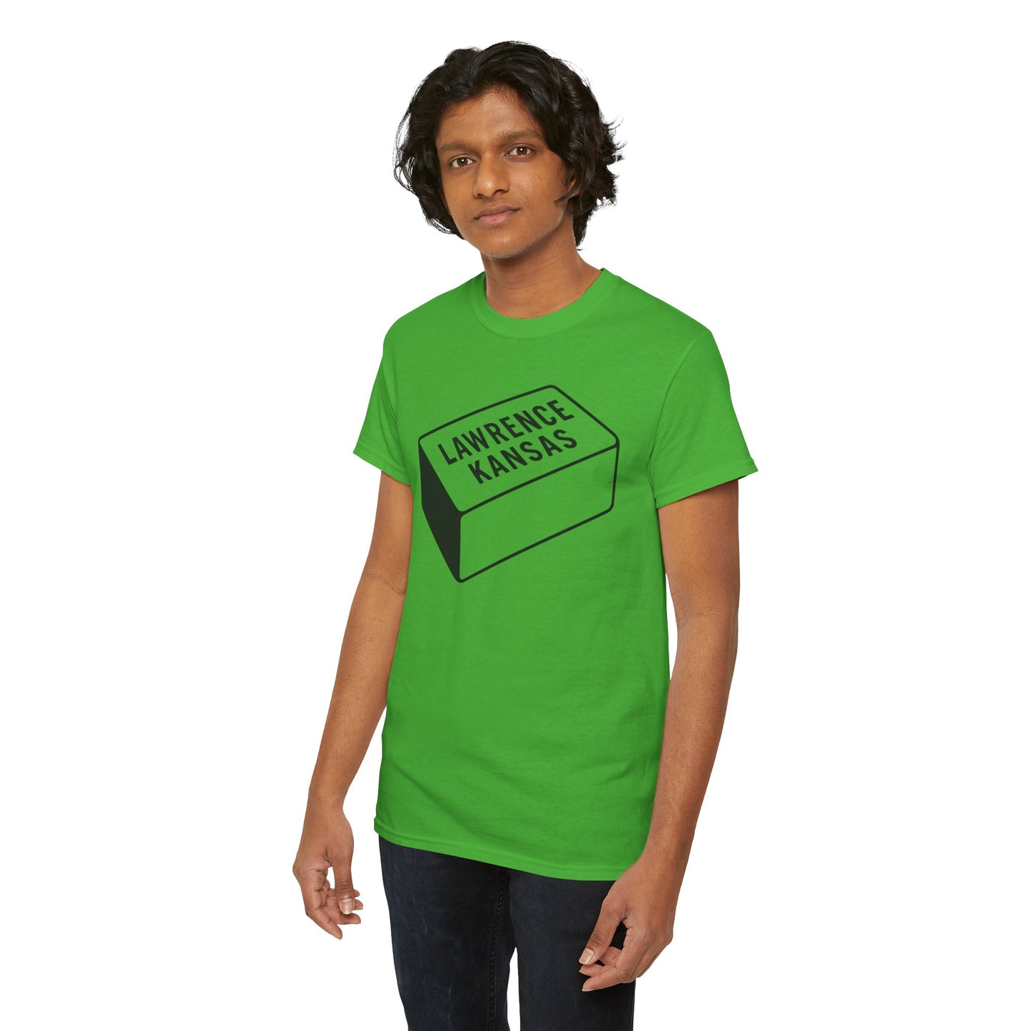 Lawrence Kansas Brick Tee - Large Logo