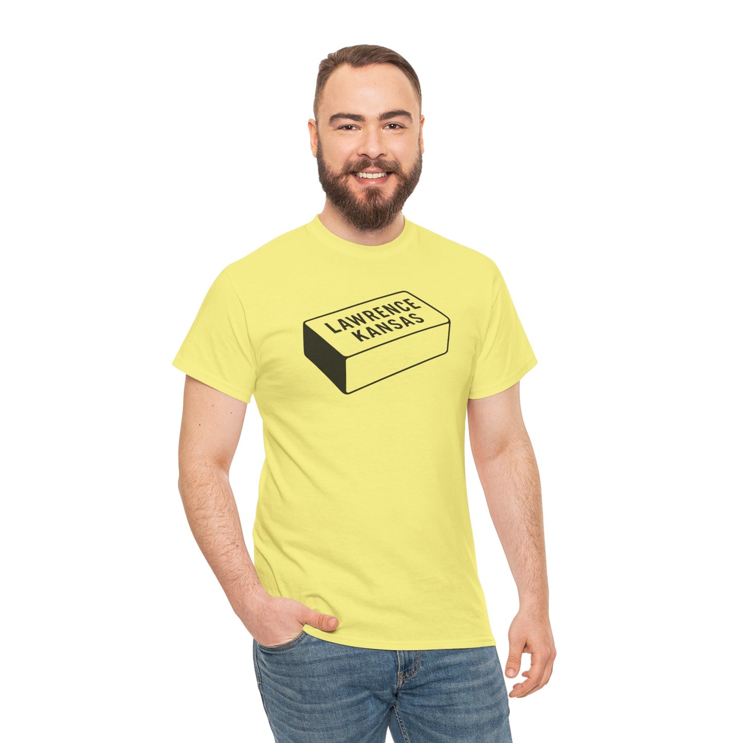 Lawrence Kansas Brick Tee - Small Logo