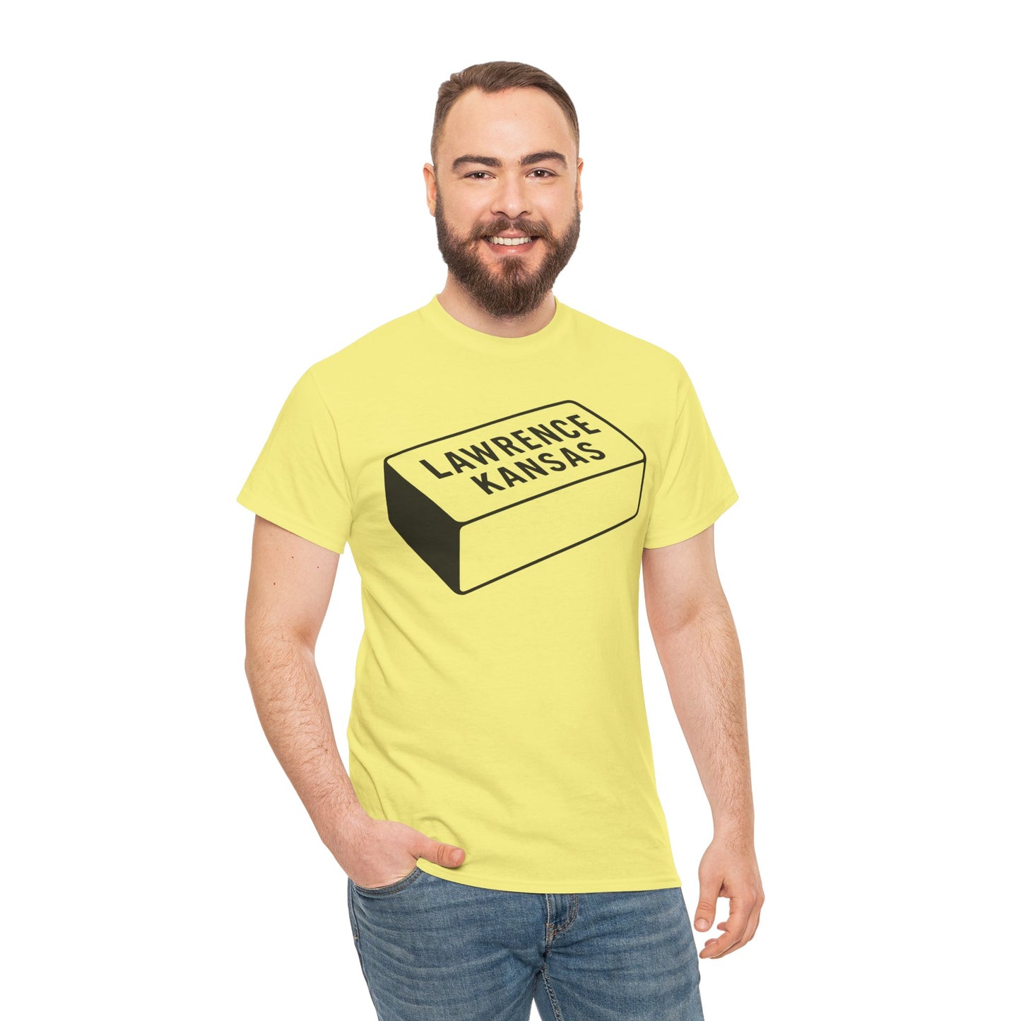 Lawrence Kansas Brick Tee - Large Logo