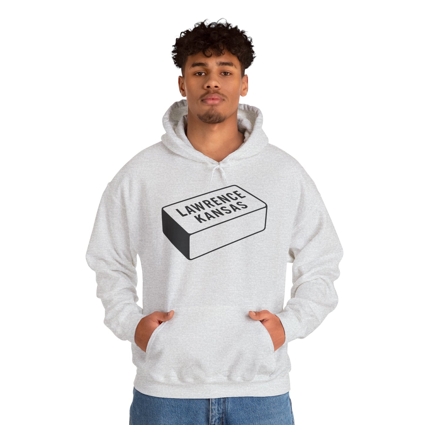 Lawrence Kansas Hoodie - Large Logo