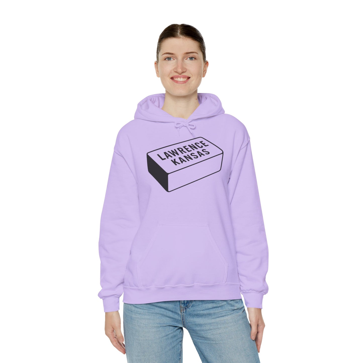 Lawrence Kansas Hoodie - Large Logo