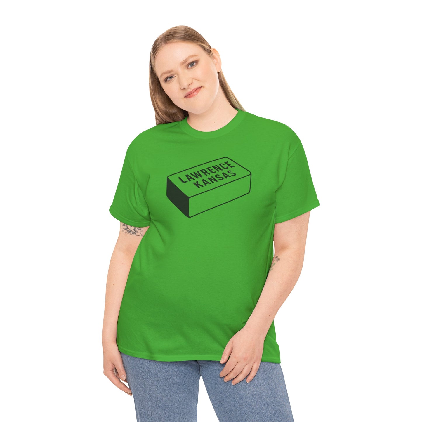 Lawrence Kansas Brick Tee - Small Logo