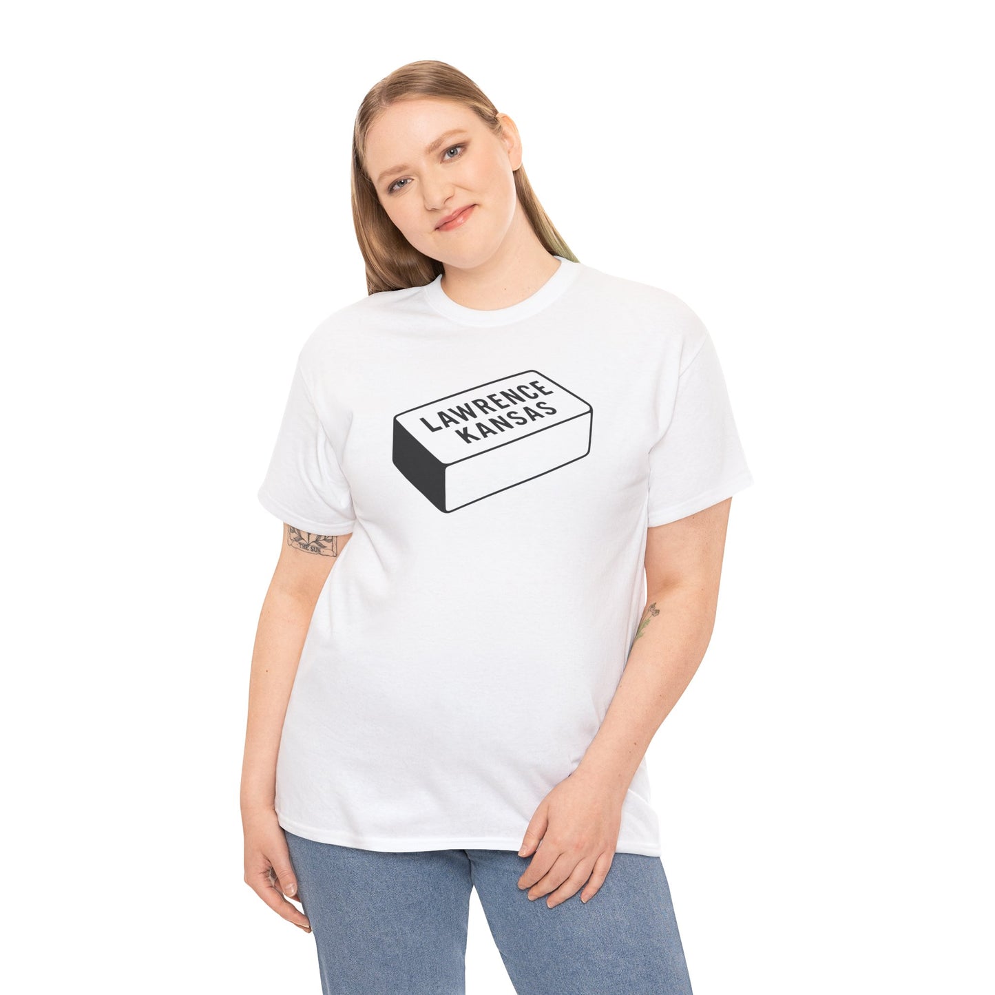 Lawrence Kansas Brick Tee - Small Logo