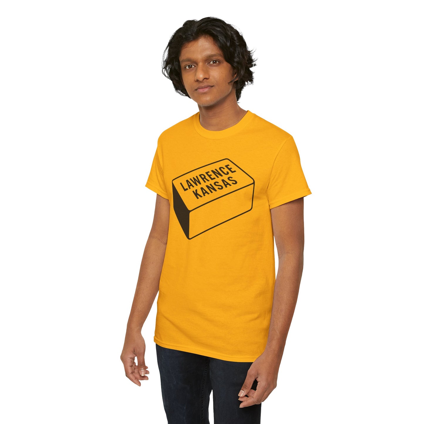 Lawrence Kansas Brick Tee - Large Logo