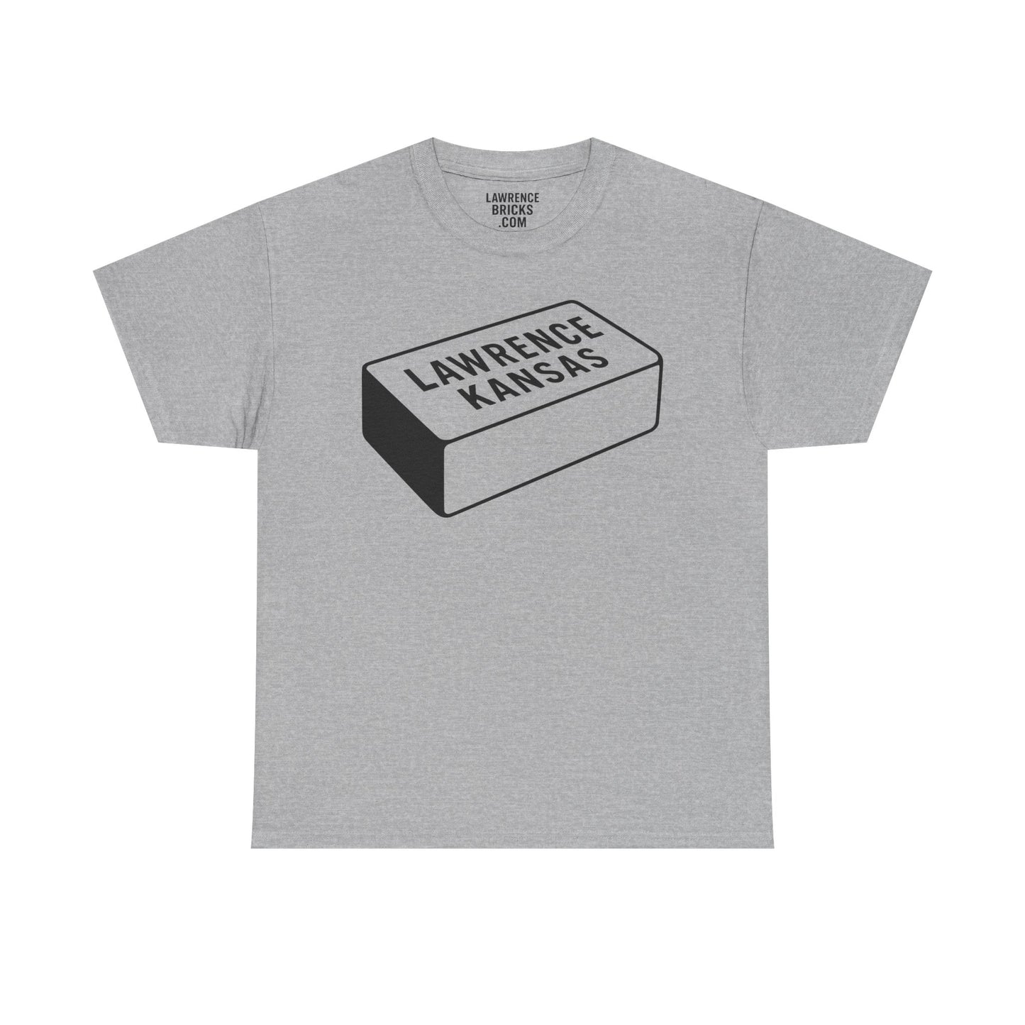 Lawrence Kansas Brick Tee - Large Logo