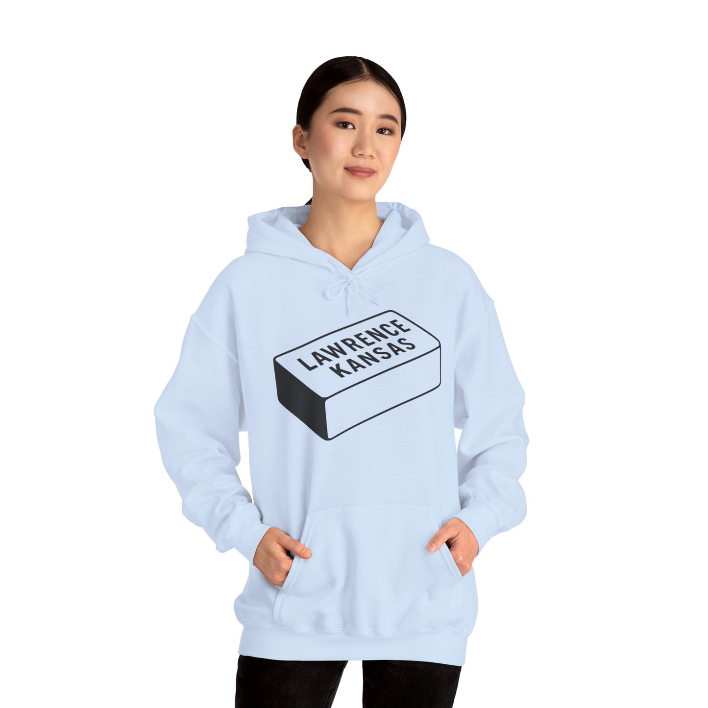 Lawrence Kansas Hoodie - Large Logo