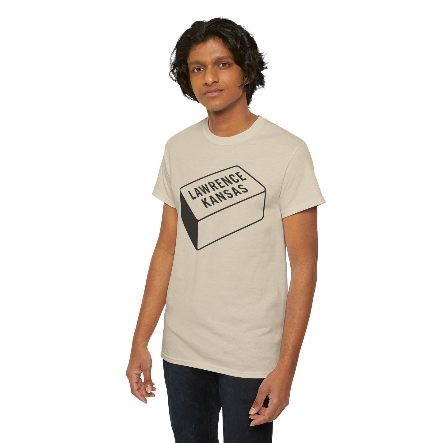 Lawrence Kansas Brick Tee - Large Logo