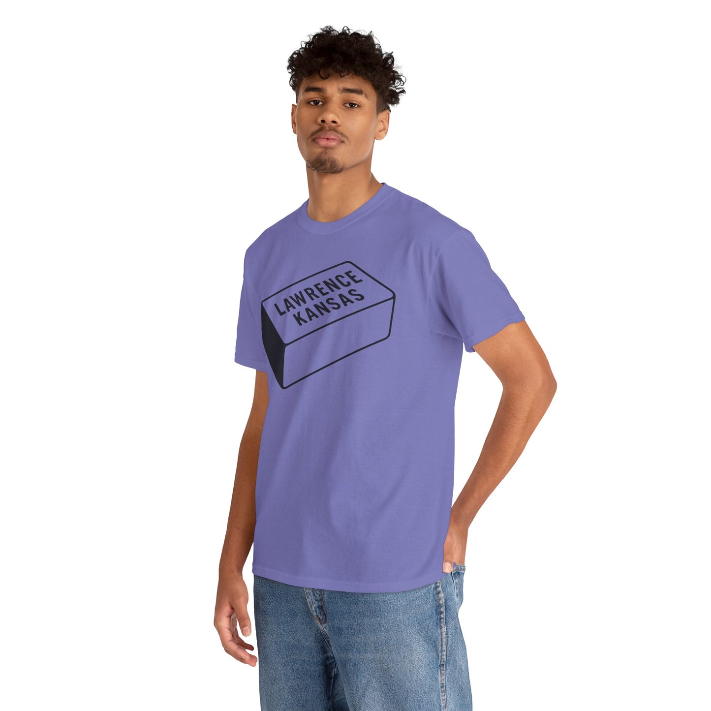 Lawrence Kansas Brick Tee - Large Logo