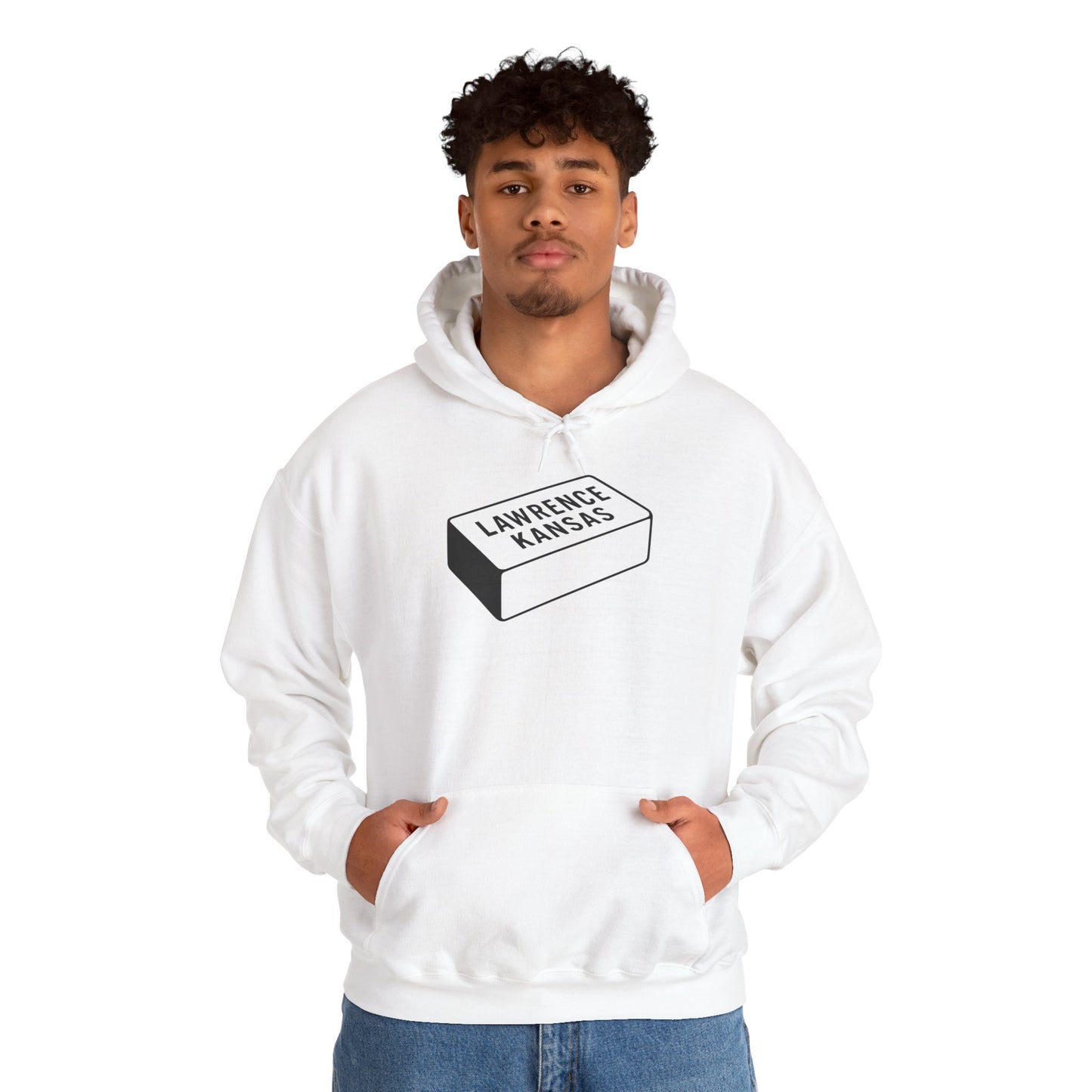 Lawrence Kansas Hoodie - Small Logo