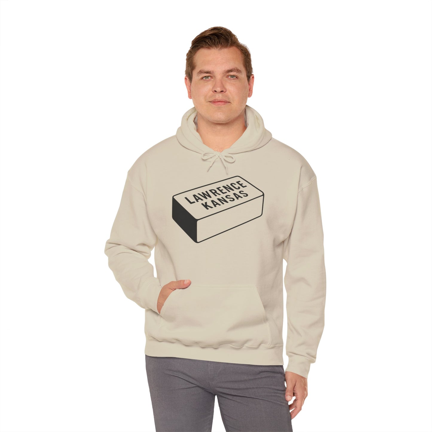 Lawrence Kansas Hoodie - Large Logo