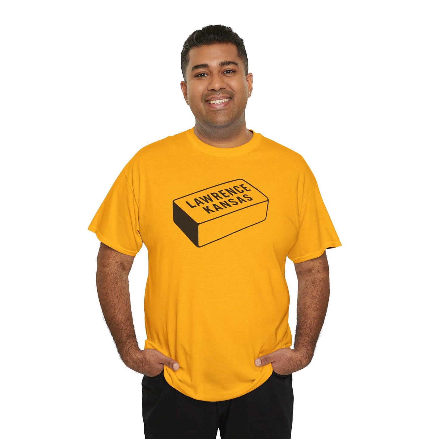 Lawrence Kansas Brick Tee - Small Logo