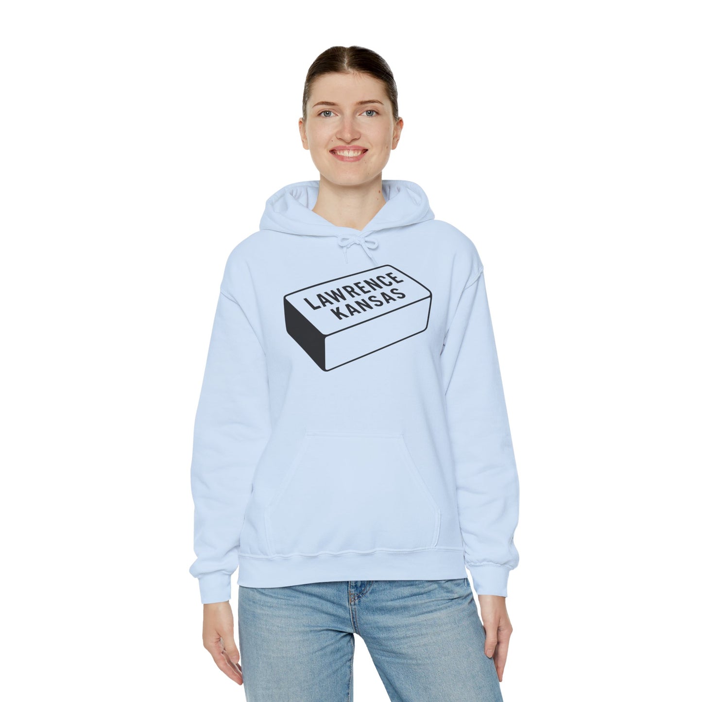 Lawrence Kansas Hoodie - Large Logo