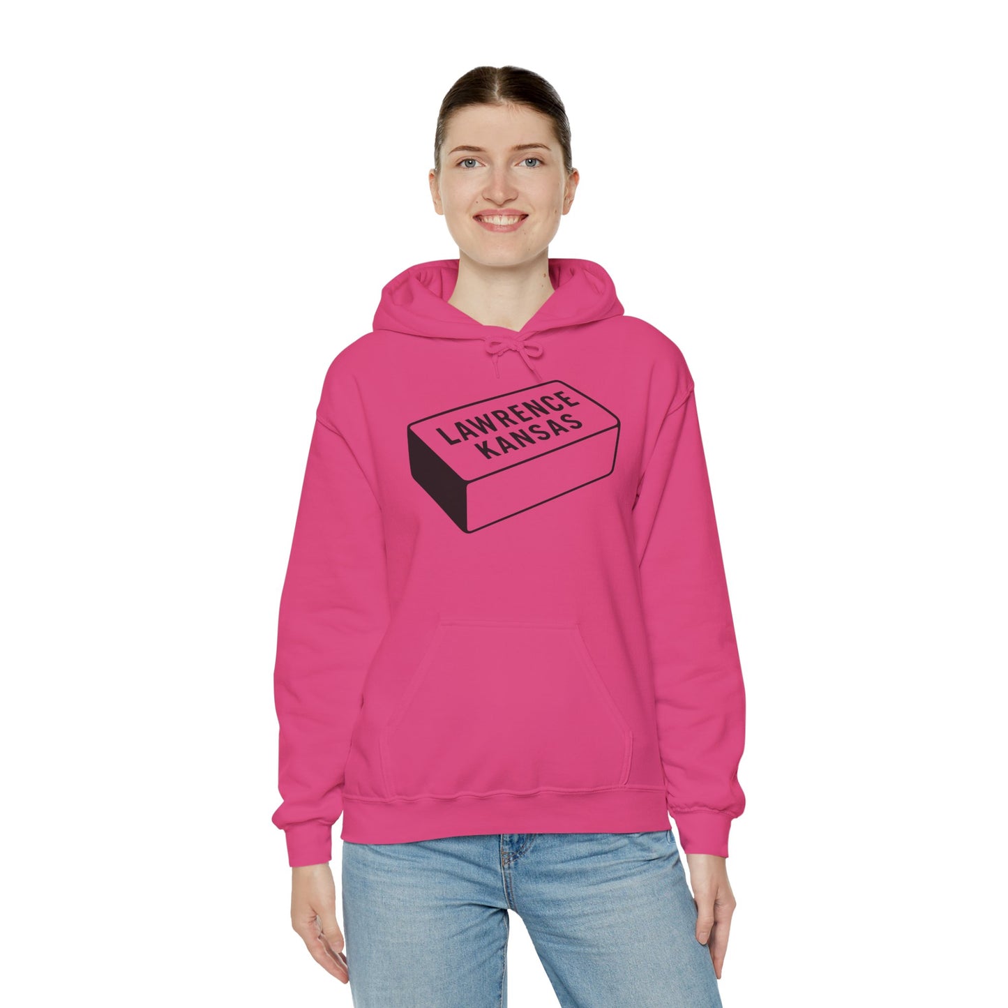 Lawrence Kansas Hoodie - Large Logo