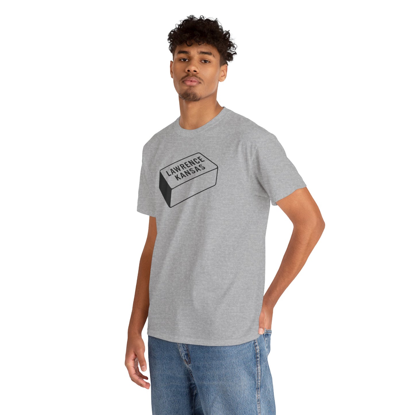 Lawrence Kansas Brick Tee - Small Logo