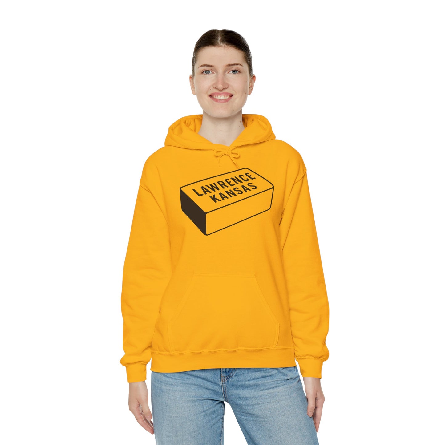 Lawrence Kansas Hoodie - Large Logo