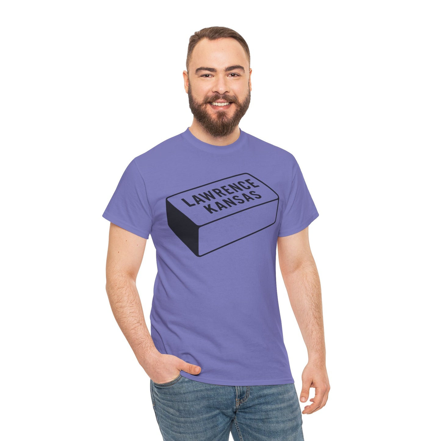 Lawrence Kansas Brick Tee - Large Logo