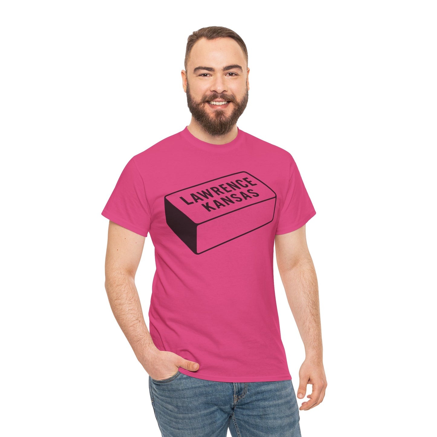 Lawrence Kansas Brick Tee - Large Logo