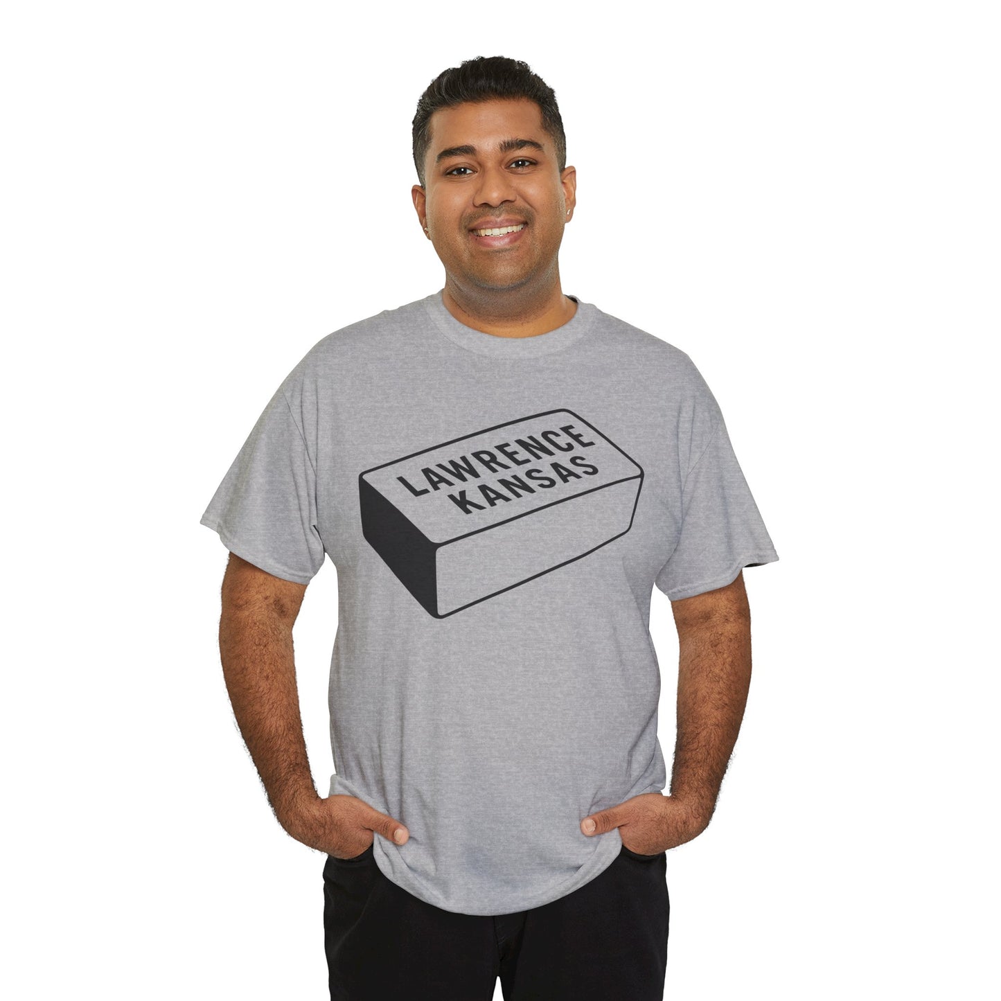Lawrence Kansas Brick Tee - Large Logo