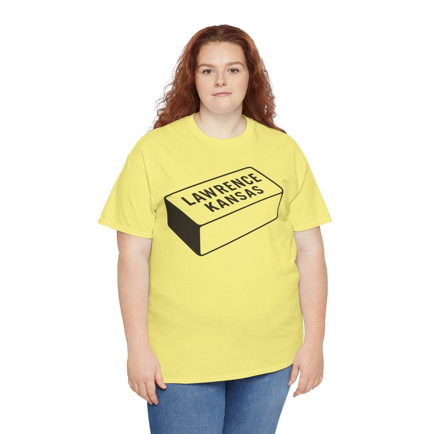 Lawrence Kansas Brick Tee - Large Logo