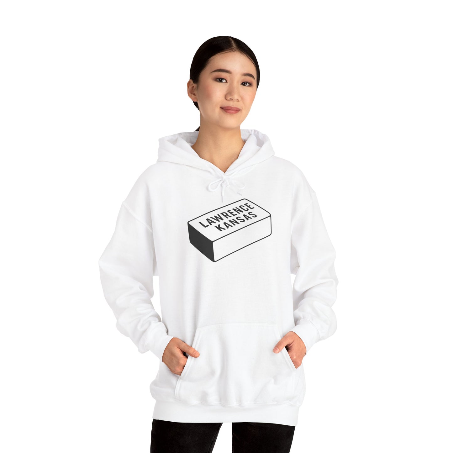 Lawrence Kansas Hoodie - Small Logo