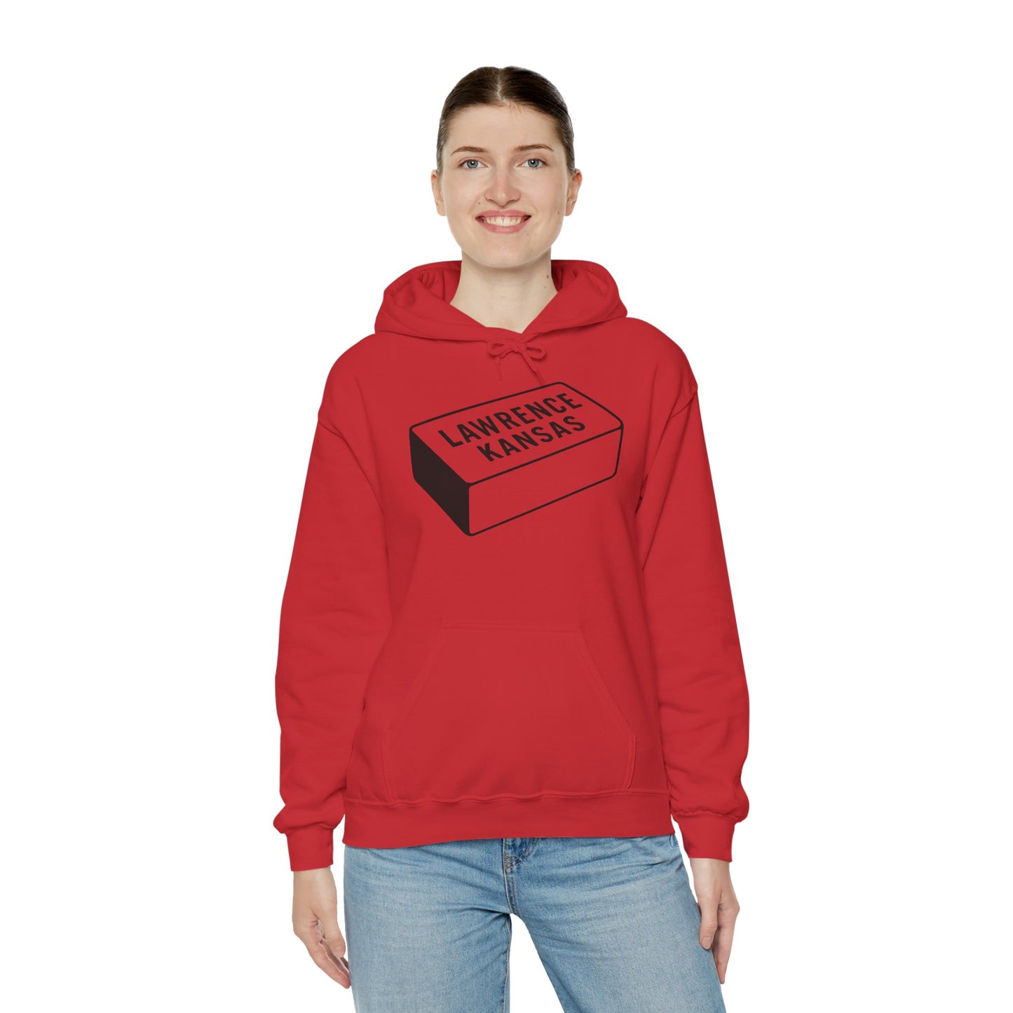 Lawrence Kansas Hoodie - Large Logo