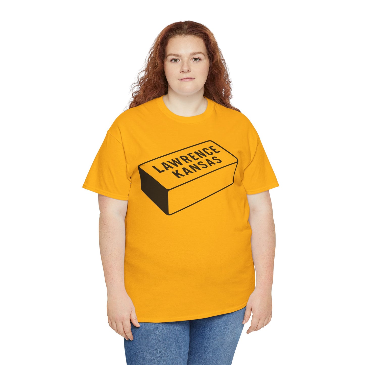 Lawrence Kansas Brick Tee - Large Logo